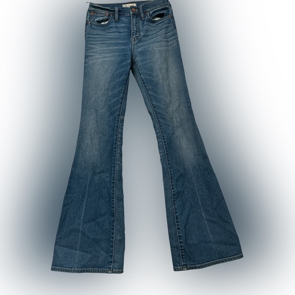 Womens Madewell jeans Flea Market Flare 25x 32 stretch EUC tall Boot cut - Picture 4 of 10